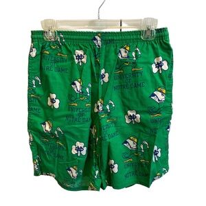 Vintage College Concepts Inc. Notre Dame Green Shorts